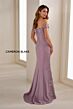 Cameron Blake CB901 Off-The-Shoulder Embroidered Applique Dress