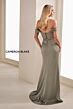 Cameron Blake CB902 High Slit Sweetheart Neck Dress