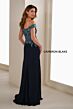 Cameron Blake CB907 Removable Sleeve Sweetheart Neck Dress