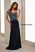 Cameron Blake CB907 Removable Sleeve Sweetheart Neck Dress