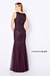 Cameron Blake 221684 Godet Skirt V-Neck Dress