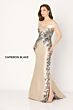 Cameron Blake CB777 Off-The-Shoulder Lace Bodice Dress