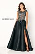 Cameron Blake CB778 Lace Bodice Removable Bow Dress