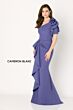 Cameron Blake CB781 Drape Skirt Applique Sleeve Dress