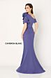 Cameron Blake CB781 Drape Skirt Applique Sleeve Dress