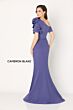 Cameron Blake CB781 Drape Skirt Applique Sleeve Dress