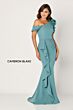 Cameron Blake CB781 Drape Skirt Applique Sleeve Dress