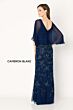 Cameron Blake CB783 Cape Sleeve V-Neck Dress