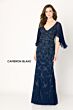 Cameron Blake CB783 Cape Sleeve V-Neck Dress