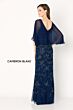 Cameron Blake CB783 Cape Sleeve V-Neck Dress