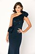 Cameron Blake CB784 Asymmetric Neck Side Slit Dress