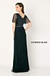 Cameron Blake CB785 Flutter Sleeve V-Neck Dress