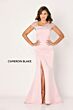Cameron Blake CB786 Cap Sleeve Pleated Bodice Dress