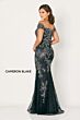 Cameron Blake CB792 Off-The-Shoulder Godet Skirt Dress