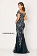 Cameron Blake CB792 Off-The-Shoulder Godet Skirt Dress