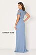 Cameron Blake CB794 Square Neck Sheer Sleeve Dress