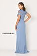 Cameron Blake CB794 Square Neck Sheer Sleeve Dress