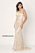 Cameron Blake CB796 One-Shoulder Pleated Bodice Dress