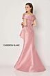 Cameron Blake CB797 Side Drape Off-The-Shoulder Neck Dress