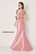 Cameron Blake CB797 Side Drape Off-The-Shoulder Neck Dress
