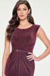 Cameron Blake CB201 Scoop Neck Beaded Waist Dress