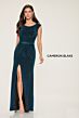 Cameron Blake CB201 Scoop Neck Beaded Waist Dress