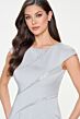 Cameron Blake CB204 Cap Sleeve Scoop Neck Dress