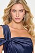 Cameron Blake CB207 Asymmetric Peplum Cold-Shoulder Dress
