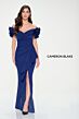 Cameron Blake CB209 Pleated Bodice Rosette Sleeve Dress