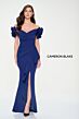 Cameron Blake CB209 Pleated Bodice Rosette Sleeve Dress