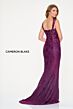 Cameron Blake CB210 Ruched Bodice Sweetheart Neck Lace Dress