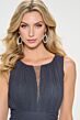 Cameron Blake CB213 Removable Sleeve A-Line Ruffle Dress