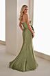 Cameron Blake CB909 Drape Bodice Strapless Dress