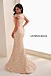 Cameron Blake CB821 Mermaid Sleeveless Illusion Neck Dress