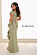 Cameron Blake CB823 Portrait Neck Back Button Dress