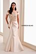 Cameron Blake CB829 Back Button Draped Mermaid Skirt Dress
