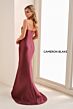 Cameron Blake CB831 Side Slit Front Bow Strapless Dress