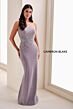 Cameron Blake CB835 Back Slit Beaded Strapless Dress