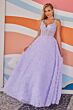 Colette CL2000 Floral Skirt Sheer Bodice Dress
