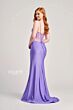 Colette CL5104 Jeweled Waist Sheer Bodice Dress