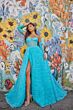 Colette CL5114 Rosette Skirt Sheer Bodice Dress