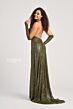Colette CL5115 Plunging Halter Sequin Dress