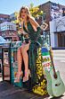 Colette CL5115 Plunging Halter Sequin Dress