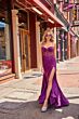 Colette CL5140 Illusion Corset High Slit Dress