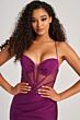 Colette CL5140 Illusion Corset High Slit Dress