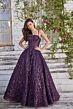 Colette CL5141 Sequin Embroidery Lace-Up Dress