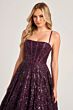 Colette CL5141 Sequin Embroidery Lace-Up Dress