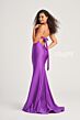 Colette CL5199 Plunging Halter Tie Back Dress