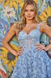 Colette CL5250 Illusion Bodice Rosette Dress