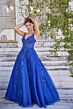 Colette CL5261 Plunging Neckline Glitter Dress